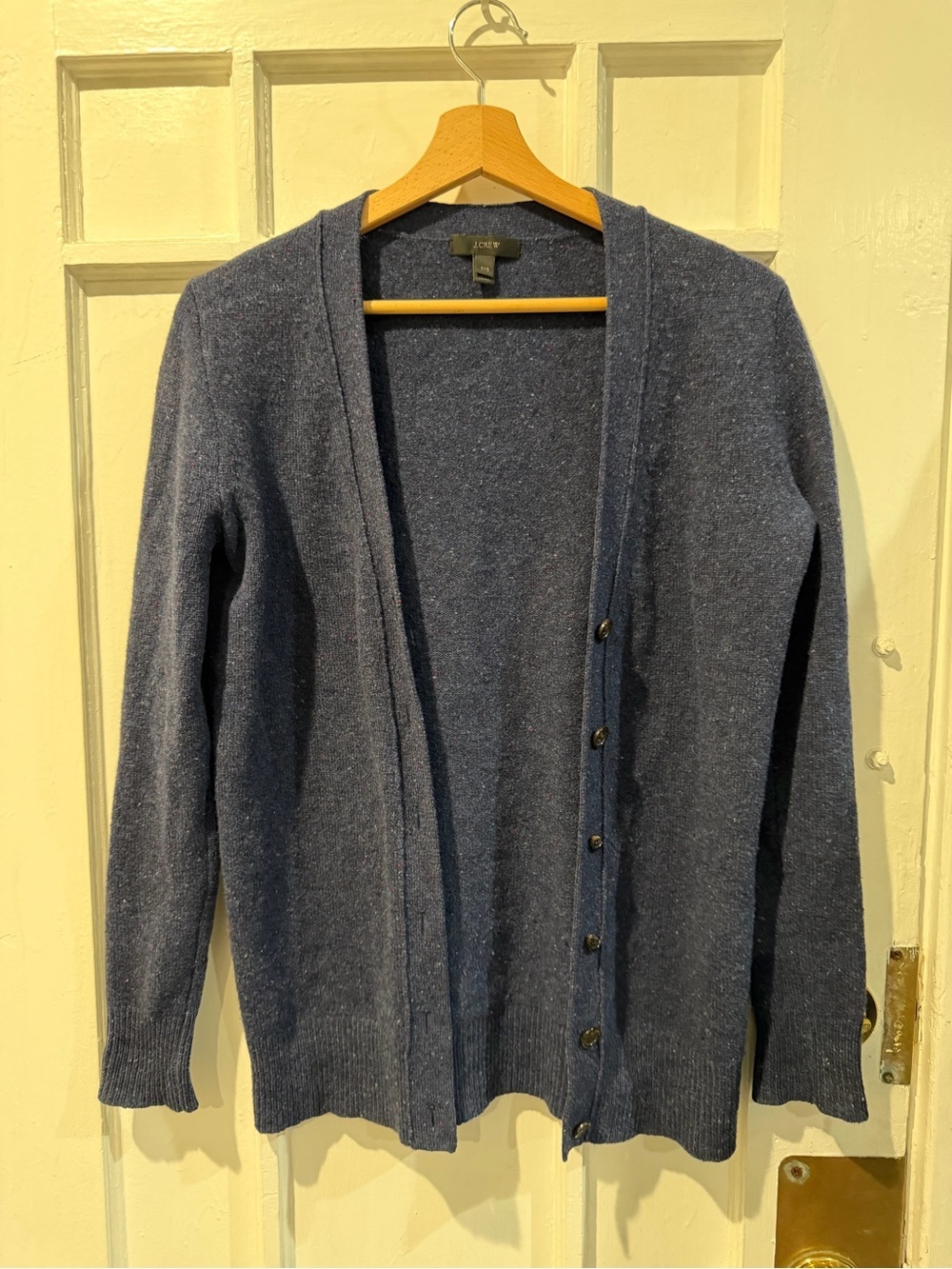 J. Crew Men’s Navy Blue Button-Front Cardigan